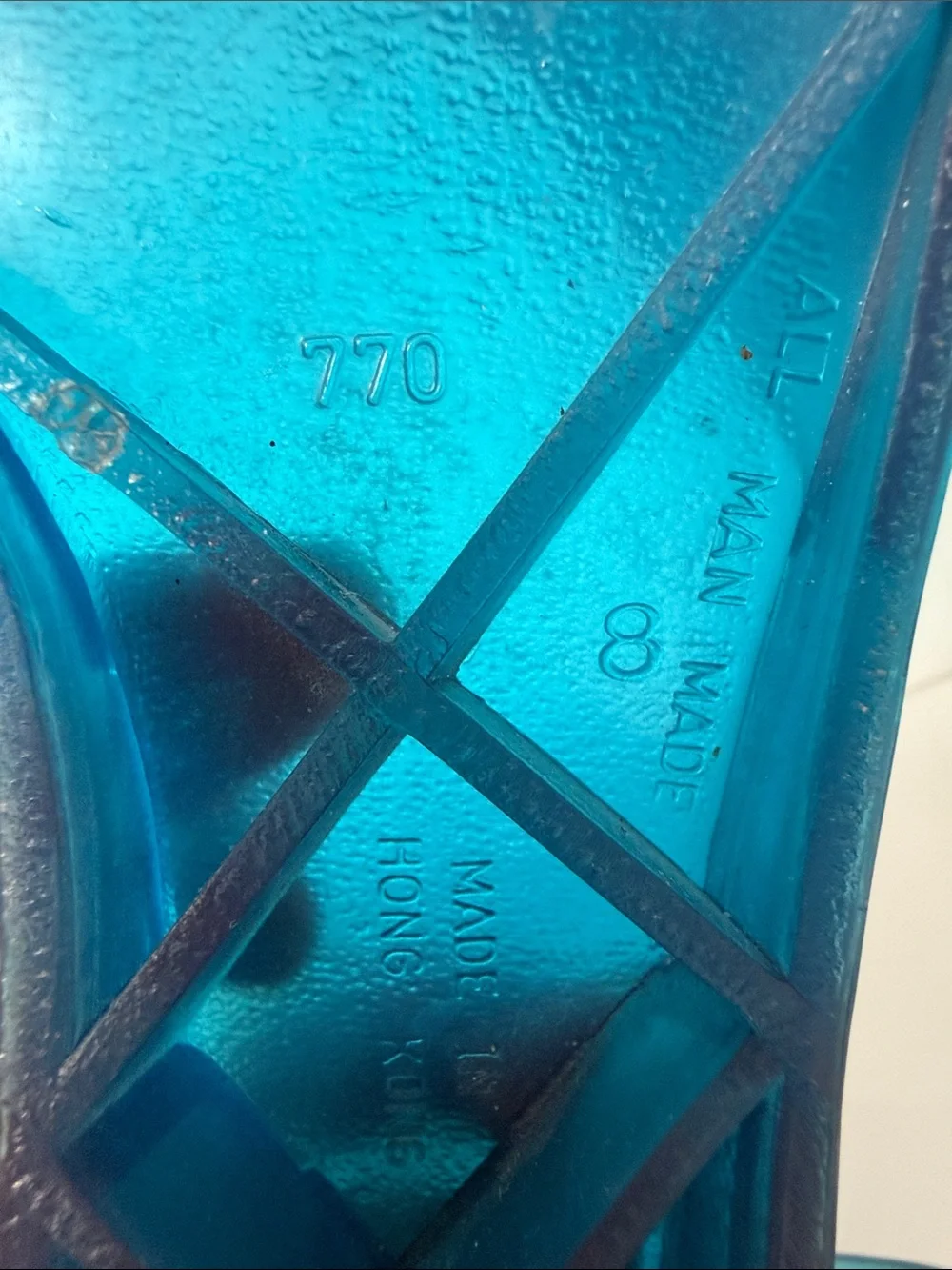 Teal Blue Jelly Ankle-Strap Sandals